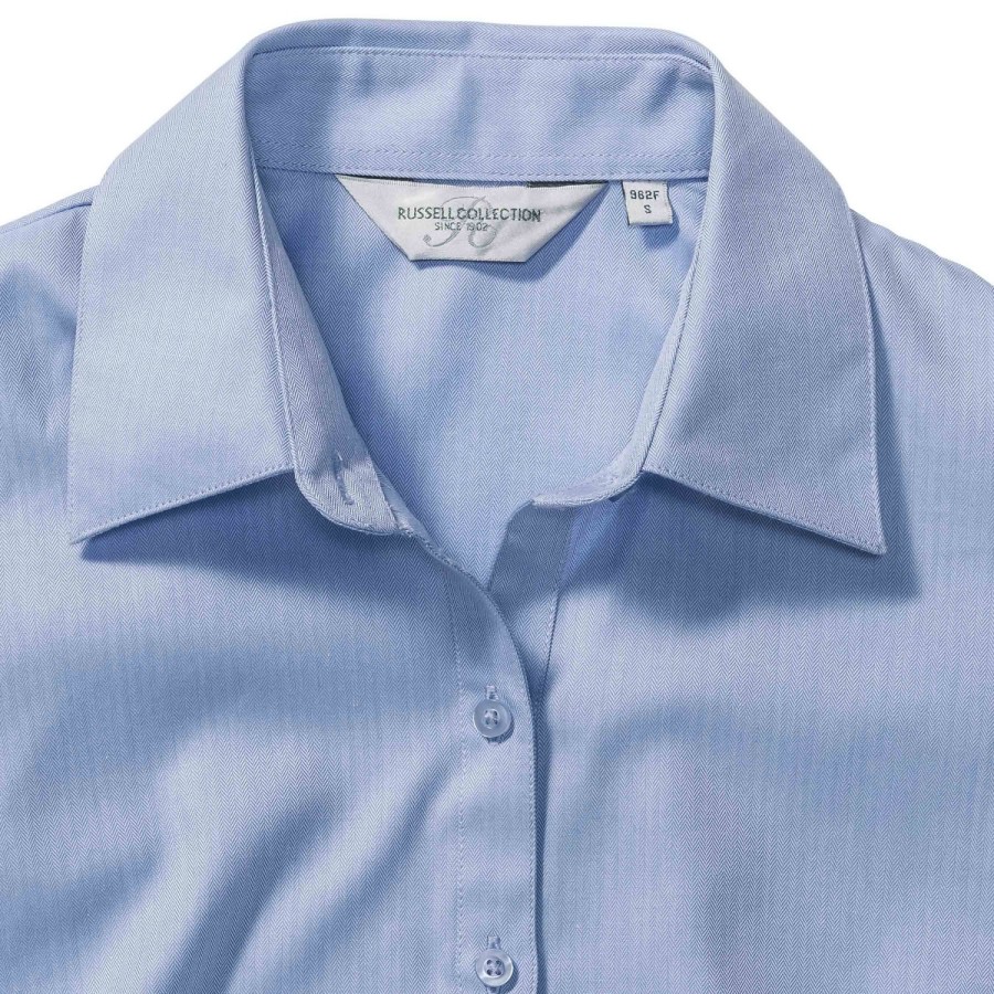 RUSSELL women's long sleeve shirt HERRINGBONE