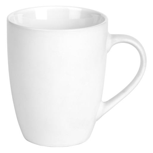 LAURA, stoneware mug, 300 ml, white