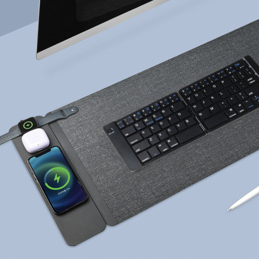 GEAR PAD 3IN1, mouse pad and wireless charger, 15w, dark gray