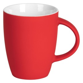 LUCIA SOFT, stoneware mug, 300 ml, red