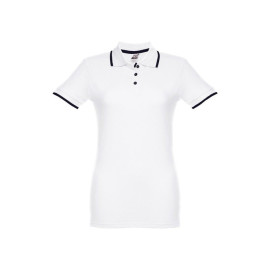 THC ROME WOMEN . Ženska slim polo majica , Bela /teget plava