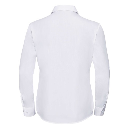 RUSSELL Women's Long Sleeved POLYCOTTON EASY CARE POPLIN Shirt