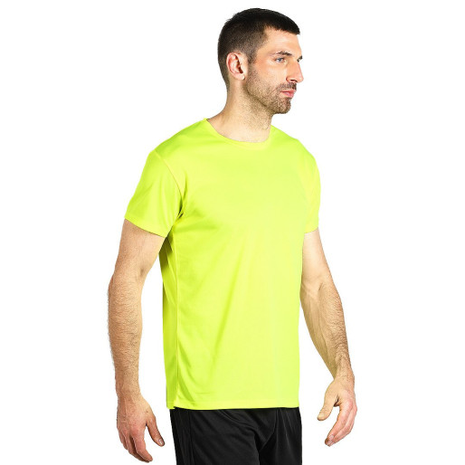 CROSSFIT, sports t-shirt, 100% polyester, neon yellow