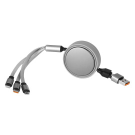 INDUCTOR 60W 6IN1, usb type-c kabl za punjenje i prenos podataka, 6 u 1, 60w, sivi