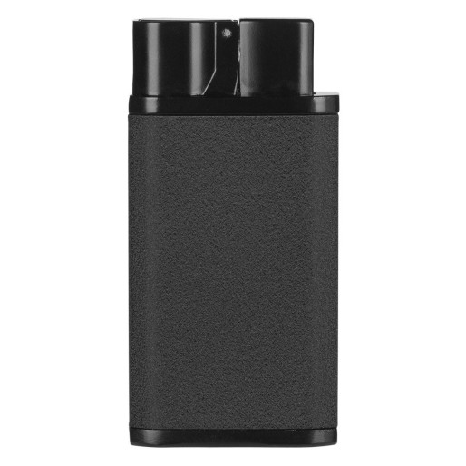 FLICKER, metal lighter with turbo flame, black