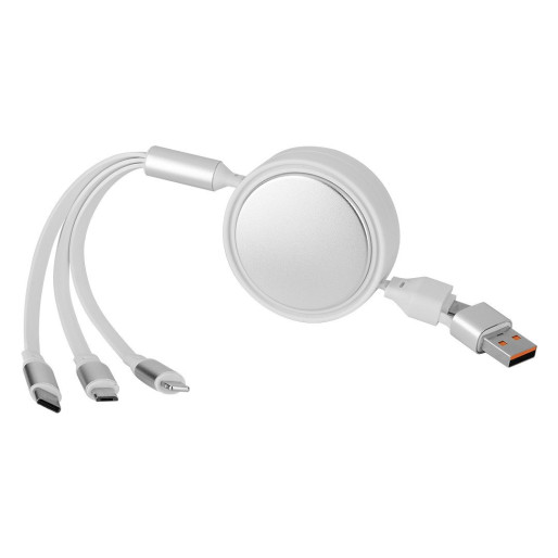 INDUCTOR 60W 6IN1, usb type-c charging and data cable, 6 in 1, 60w, white