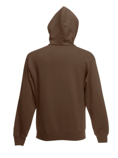Fruit Of The Loom, Premium Hooded Sweat Jacket, Chocolate, L