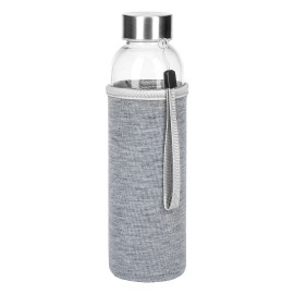 PRIMAVERA, sports bottle with neoprene pouch, 500 ml, ash