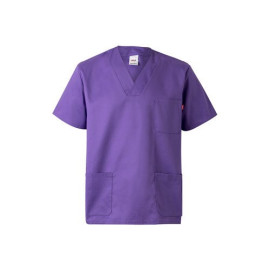 VL ILLAPA. Twill tunic (190g/m²) with short sleeves, in polyester (65%) and cotton (35%)