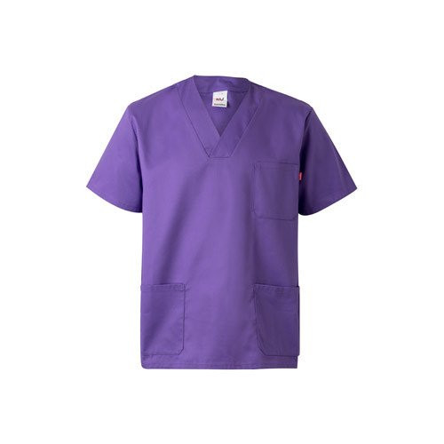 VL ILLAPA. Twill tunic (190g/m²) with short sleeves, in polyester (65%) and cotton (35%)