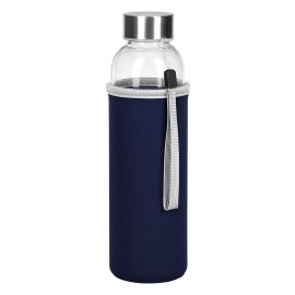 PRIMAVERA, sports bottle with neoprene pouch, 500 ml, blue