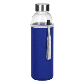 PRIMAVERA, sports bottle with neoprene pouch, 500 ml, royal blue
