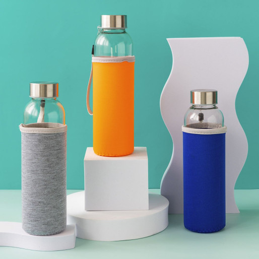 PRIMAVERA, sportska boca sa neopren navlakom, 500 ml, rojal plava