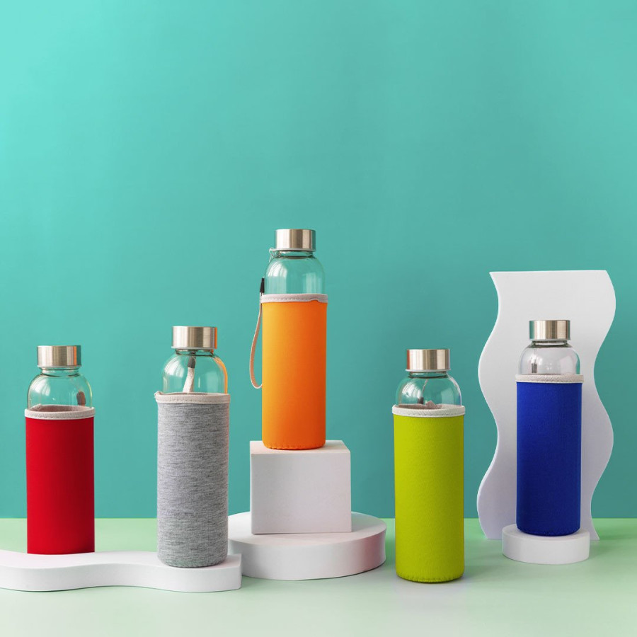 PRIMAVERA, sportska boca sa neopren navlakom, 500 ml, rojal plava