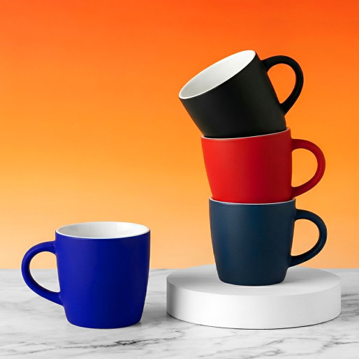 SOFT BERRY, stoneware mug, 300 ml, black