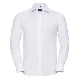 RUSSELL Men's Long Sleeve HERRINGBONE Shirt