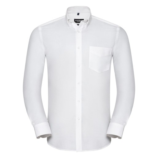 Russell Europe Muška Long Sleeve Tailored Button Down Oxford košulja, košulja dugih rukava