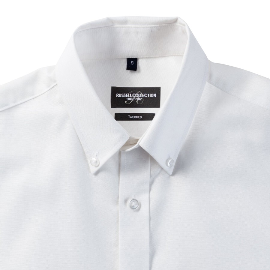 Russell Europe Muška Long Sleeve Tailored Button Down Oxford košulja, košulja dugih rukava