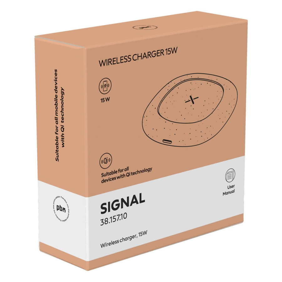 SIGNAL, wireless charger, 15w, black
