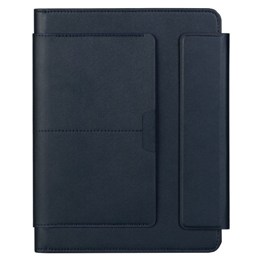 ALCANTARA, portfolio case with a5 notebook, blue
