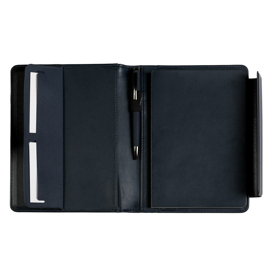 ALCANTARA, portfolio case with a5 notebook, blue