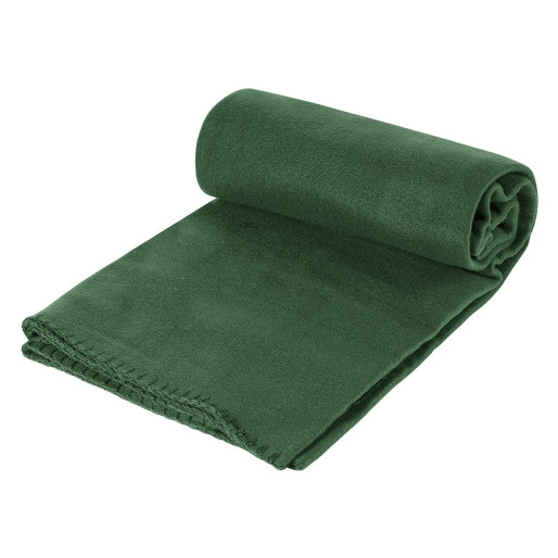 BLANKET FLAT, polar-fleece blanket, 180 g/m2, forest green