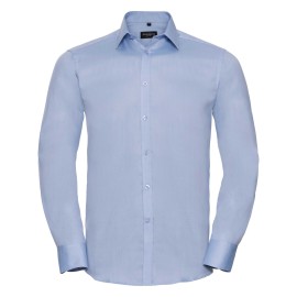 RUSSELL Men's Long Sleeve HERRINGBONE Shirt
