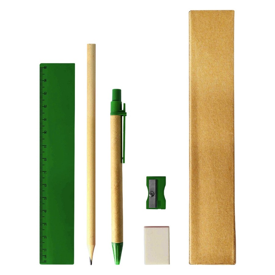 CLASS, stationery set, green