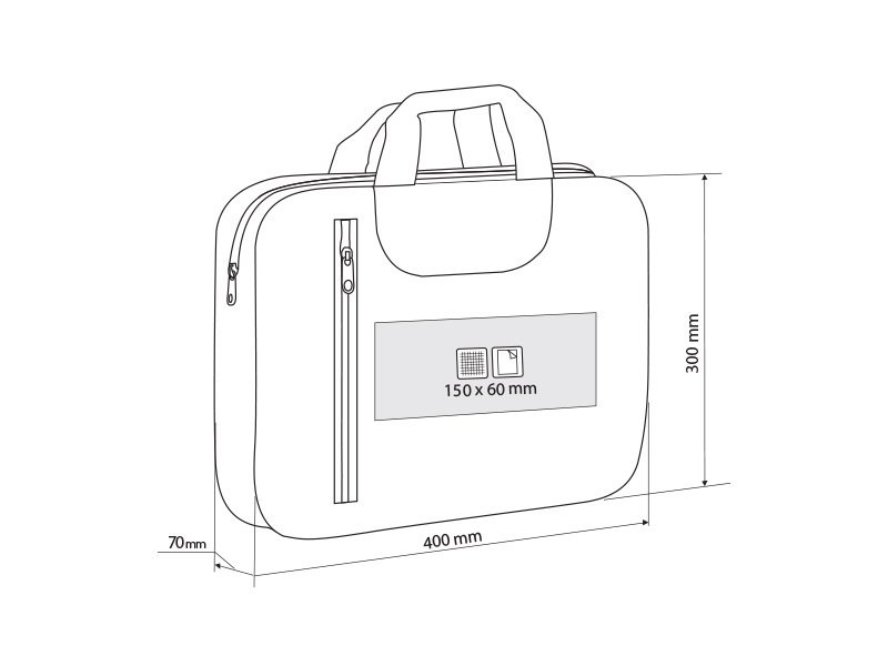 SASHA, biorazgradiva konferencijska torba, rojal plava