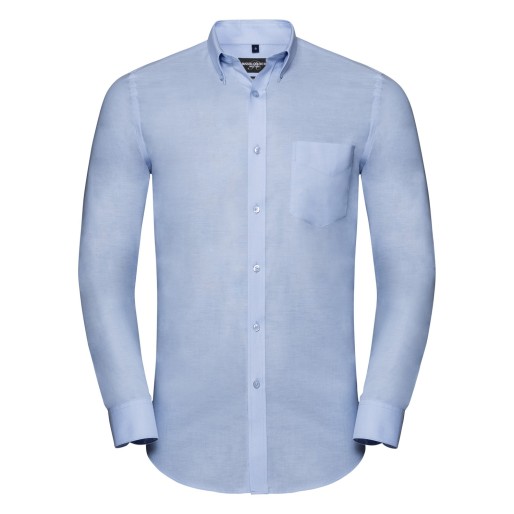 Russell Europe Muška Long Sleeve Tailored Button Down Oxford košulja, košulja dugih rukava