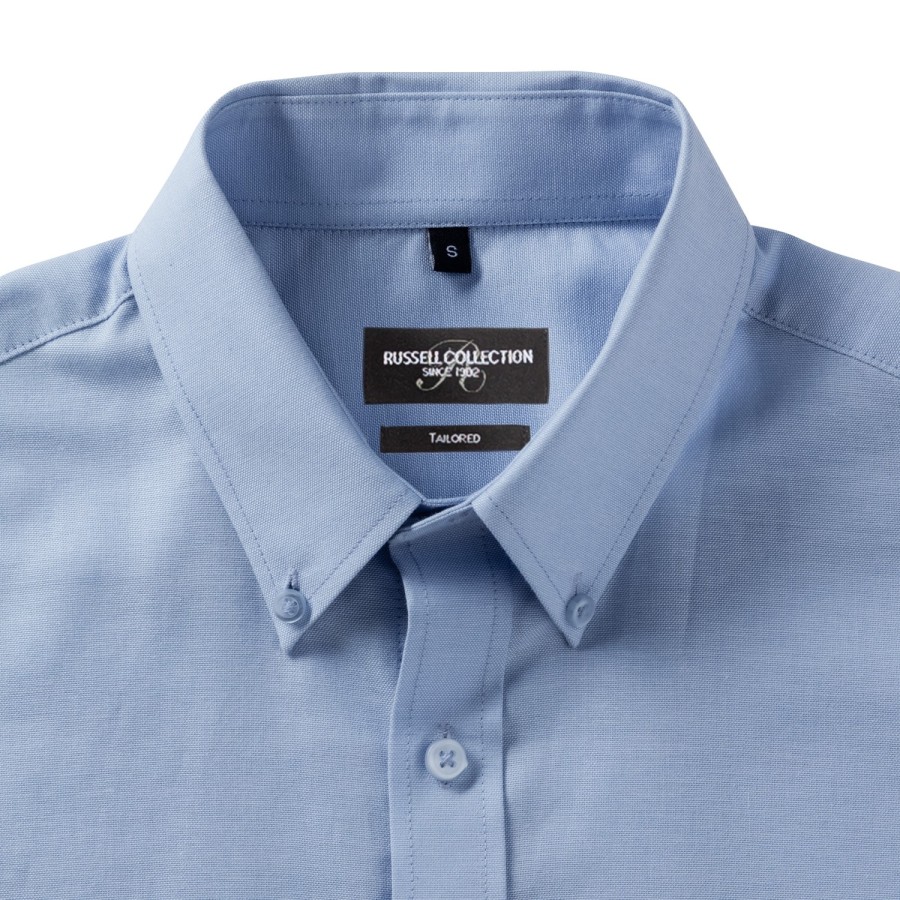 Russell Europe Muška Long Sleeve Tailored Button Down Oxford košulja, košulja dugih rukava