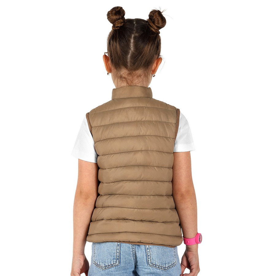 LIBERTY VEST KID, kid's bodywarmer, light brown