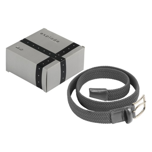 TOM, kaiš u poklon kutiji, sivi