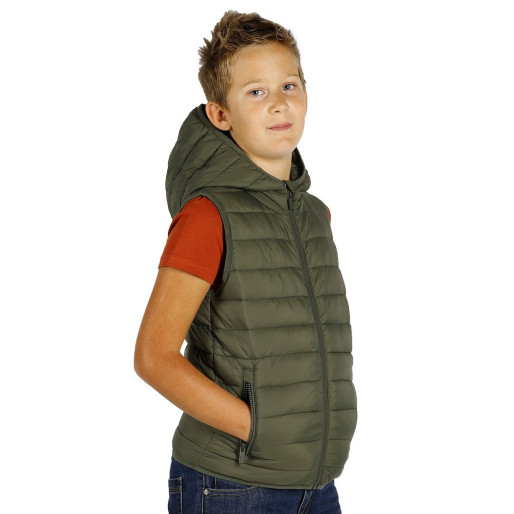 LIBERTY HOOD VEST KID, dečji prsluk sa kapuljačom, maslinasti