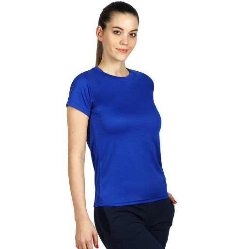 CROSSFIT LADY, women's t-shirt, 100% polyester, royal blue