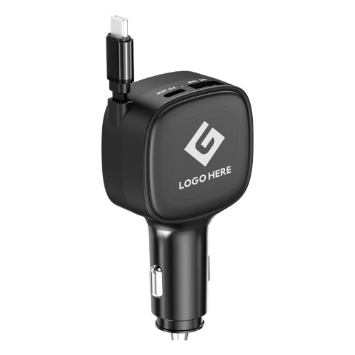 HAMILTON, car charger for mobile devices, black
