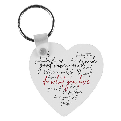 SUBLI MDF HEART, mdf key holder, white