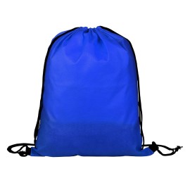 SNEAKERS, biodegradable drawstring bag, royal blue