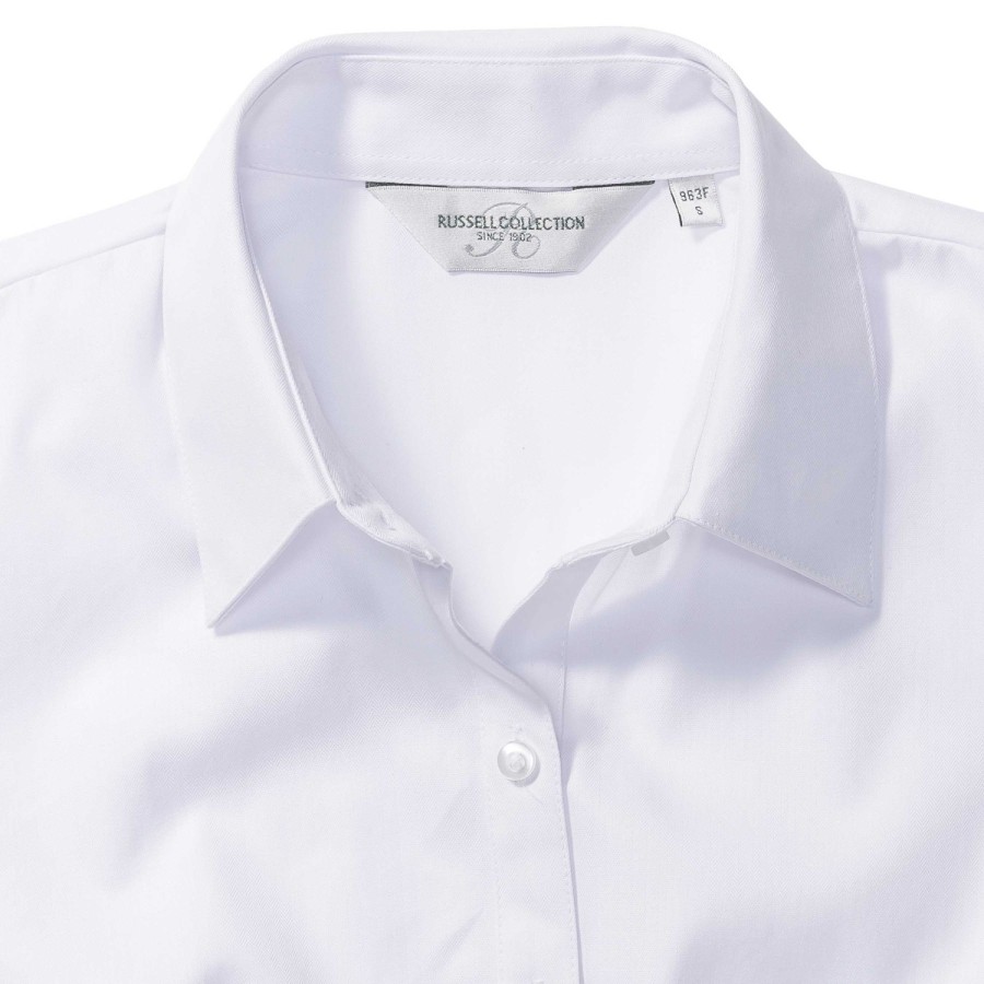 RUSSELL women's short sleeve shirt HERRINGBONE