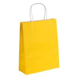 LEXA, paper bag, yellow