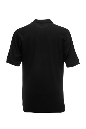 Fruit of the Loom, 65/35 Heavy Polo, Men's Polo Shirt, Black, L