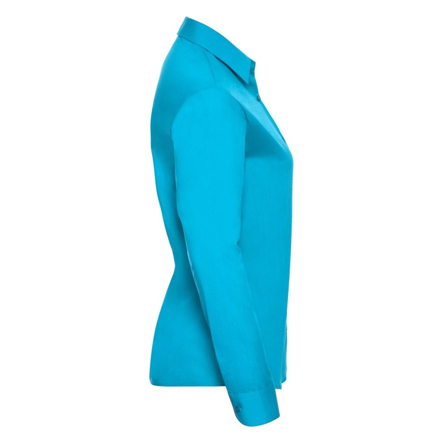 RUSSELL ženka košulja strukirana sa dugim rukavima POLYCOTTON EASY CARE POPLIN