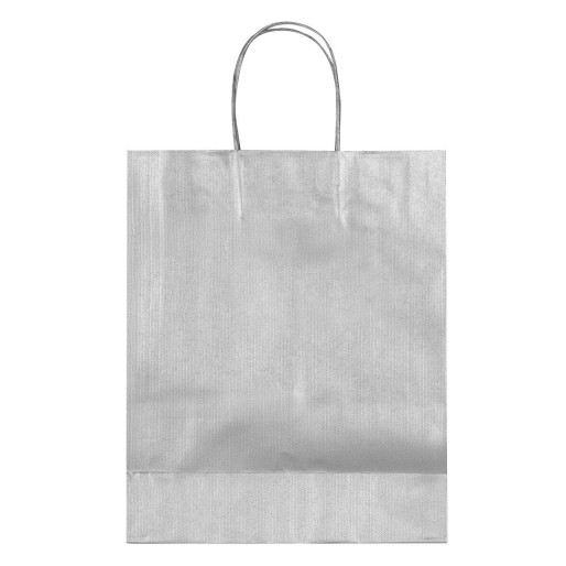 COCO, papirna  kesa sa podvijenim vrhom, srebrna