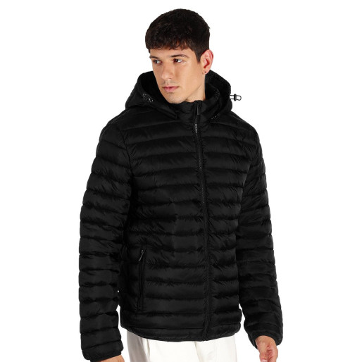 LIBERTY JACKET MEN, jakna sa kapuljačom, crna