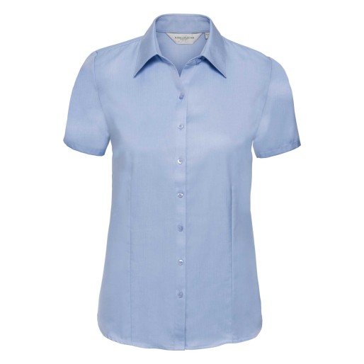 RUSSELL women's short sleeve shirt HERRINGBONE
