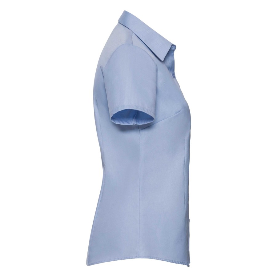 RUSSELL women's short sleeve shirt HERRINGBONE