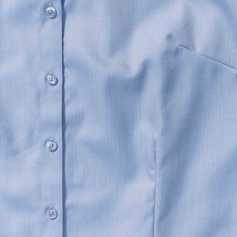 RUSSELL women's short sleeve shirt HERRINGBONE