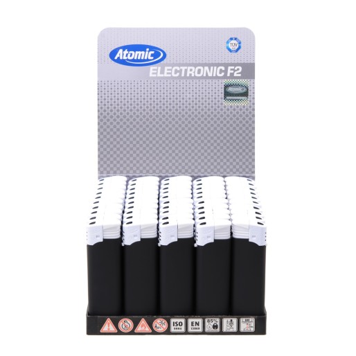 ATOMIC F2 SOFT, soft elektronski beli upaljač