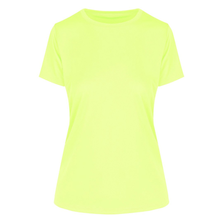 CROSSFIT LADY, ženska sportska majica kratkih rukava, 130 g/m2, neon žuta