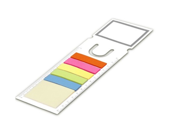 SCALA, cardboard page marker, with stickers, white